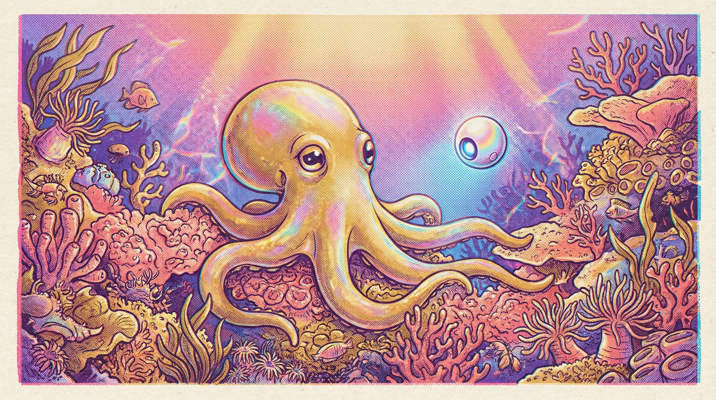 Risograph ocean