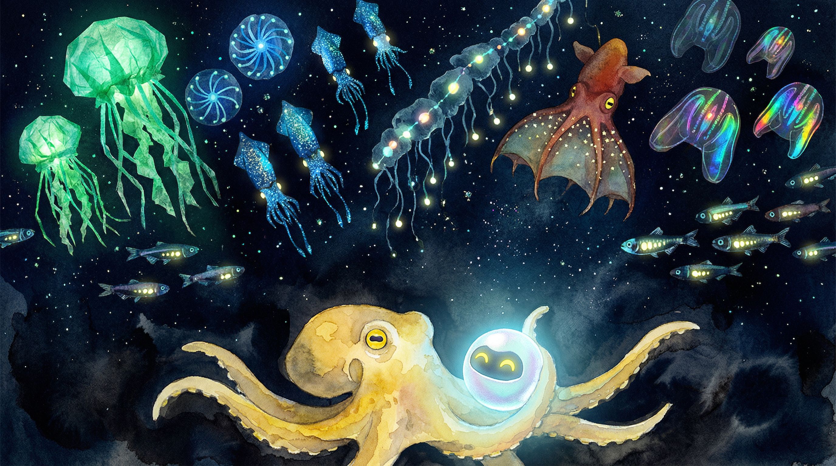 Watercolor Ollie pages 16-17